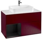 V&B Waschtischunterschrank Finion 100, Pl wh. m, Reg li bla m Lac, Peo m