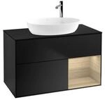 V&B Waschtischunterschrank Finion 100, Pl bla m, Reg Oa ven, bla m Lac