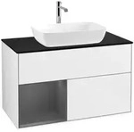 V&B Waschtischunterschrank Finion 100, Pl b m, Rg A m Lac, glo wh. Lac