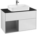 V&B Waschtischunterschrank Finion 100, Pl b m, Rg li Anthrac. m, wh. m Lac