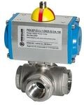 Riegler ES-Kuha, pneumat. Stellantrieb doppeltwirk., T-Bohrung T2, Rp11/4