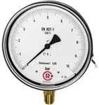 Riegler Feinmessmanometer, G 1/2 radial unten, 0 - 400,0 bar, &Oslash;160, 1173-R