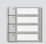 Siedle Ruftasten TM 700-4-0 SM Silber-Metallic