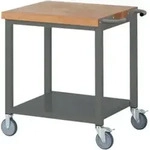 STIER Fahrbare Werkbank Premium mit Ablageboden BxTxH 750x700x880 mm