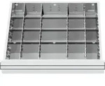 STIER Schubladeneinteilung Metalleinteilung BLH 200-300 mm Innenma&szlig; 500x450 mm...