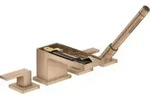 hansgrohe Fertigset Axor MyEdition 4-L-BW-Rand-Arm., o. Pl., brush. r gold