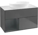 V&B Waschtischunterschrank Finion 100, Pl wh. m, Reg md m Lac, Anthrac. m