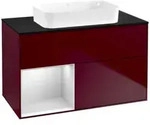 V&B Waschtischunterschrank Finion 100x60,3 cm, Reg li wh. m Lac, Peo Matt
