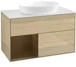 V&B Waschtischunterschrank Finion 100, Abd.-Pl. wh. m, Reg wal ven, Oa ven