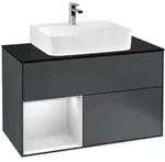 V&B Waschtischunterschrank Finion 100, Pl w m, Rg l w m Lac, md bl. m Lac