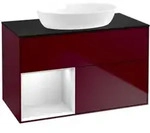 V&B Waschtischunterschrank Finion 100, Pl bla m, Reg wh. m Lac, Peo m