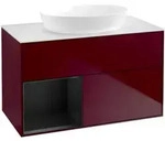V&B Waschtischunterschrank Finion 100, Pl wh. m, Reg bla m Lac, Peo m