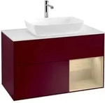 V&B Waschtischunterschrank Finion 100, Abd.-Pl. wh. m, Reg Oa ven, Peo m