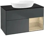 V&B Waschtischunterschrank Finion 100, Pl bla m, Reg Oa ven, md bl. m Lac