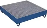 VARIOfit Auffangwanne mit Gitterrost f&uuml;r 4 F&auml;sser a 200 Ltr 1.200 x 1.200 mm