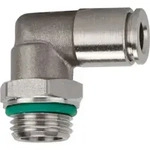Riegler L-Steckverschrau., drehbar, G 1/4 a., Schl.- &Oslash;8, 15bar, ES 1.4404