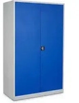 STIER Universalschrank 1950 x 1200 x 420 mm mit 4 Fachb&ouml;den lichtgrau...