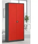 STIER Universalschrank mit 4 Fachb&ouml;den 1950 x 920 x 420 mm, Anthrazitgrau,Rot