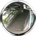 Moravia Anti-Vandalismus Spiegel aus Edelstahlspiegel rund 500 x 80 mm