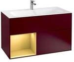 V&B Waschtischunterschrank Wandbeleuchtung Finion 99,6x59,1cm, Reg li gol matt, Peony