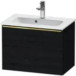 Duravit Waschtischunterschrank D-Neo Compact 61x37,2, g pol/Eiche sw, 1 Ausz.,
