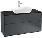 V&B Waschtischunterschrank Finion 120x60,3cm, Abd.-Pl. bla m, md bl. m Lac