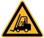 SafetyMarking Warnschild Aluminium SL 315 mm Warnung vor Flurf&ouml;rderzeugen