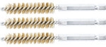 BGS Messingb&uuml;rste 11 mm Antrieb Au&szlig;ensechskant 6,3 mm (1/4 Zoll) 3 teilig