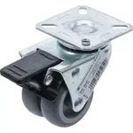 BGS Do it yourself Doppel-Lenkrolle mit Bremse &Oslash; 50 mm