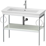 Duravit Waschtisch-Konsole White Tulip 98,4x45cm, w m, Me, 2 HTH, bodensteh.