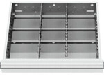 STIER Schubladeneinteilung Metalleinteilung BLH 200-300 mm Innenma&szlig; 500x450 mm...