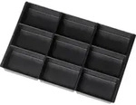 Rau Schubladen-Einteilungs-Set Schublade-E H 60-360mm Materialschale 9 F&auml;cher