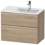 Duravit Waschtischunterschrank D-Neo 81x46,2cm, 1 Kast, B re, chr/Eiche marm.