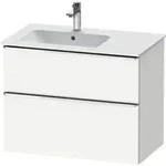 Duravit Waschtischunterschrank D-Neo 81x46,2cm, 1 Kast, Beck. li, chr/we ma