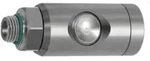 Riegler Druckknopf-Sicherheitskupplung NW 7,4, drehbar, ES, G 1/2 AG
