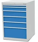 Bedrunka+Hirth Schubladenschrank T736 R 24-24 mit 6 Schubladen 1x50 1x100 3x150...