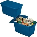 Terry Multifunktionsbeh&auml;lter 68 l blau 61,3 x 47 x 40 cm stapelbar