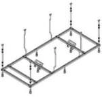 Hoesch Spezial-Untergestell Rechteck, 180x75cm, f&uuml;r Badewanne