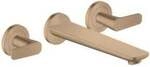 hansgrohe 3-Loch Fertigset Wannemisch.Wand UP Axor Citterio C Cubic cut BRG