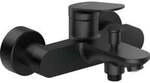 Duravit Wannen-Einhebelmischer Wave AP, Umstell. m autom. R&uuml;ckstellg., sw m
