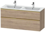 Duravit Waschtischunterschrank D-Neo 128x46,2cm, 1 Kast, 1 A, g pol/Ei marm.