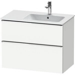 Duravit Waschtischunterschrank D-Neo 81x46,2cm, 1 Kast, Beck. re, chr/we ma