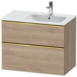Duravit Waschtischunterschrank D-Neo 81x46,2cm, 1 Kast, B R, g pol/Ei marm.