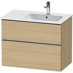 Duravit Waschtischunterschrank D-Neo 81x46,2cm, 1 Kast, B R, ES geb/Eiche Nat