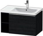Duravit Waschtischunterschrank D-Neo 78,4x45,2cm, 1 A, Beck. re, chr/Eiche sw