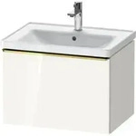 Duravit Waschtischunterschrank D-Neo 63,4x45,2cm, g pol/w hgl, 1 Ausz.,...
