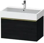Duravit Waschtischunterschrank D-Neo 78,4x44,2cm, g pol/Ei sw, 1 Ausz.,...