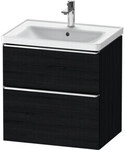 Duravit Waschtischunterschrank D-Neo 63,4x45,2cm, ch/Ei s, 1 Schubk., 1 Ausz.