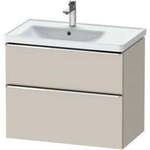 Duravit Waschtischunterschrank D-Neo 78,4x45,2cm, 1 Kast, B li, chr/Taup ma
