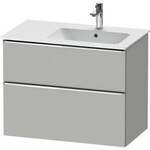 Duravit Waschtischunterschrank D-Neo 81x46,2cm, 1 Kast, B re, chr/Beton ma
